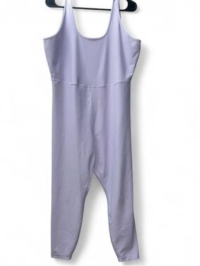Scoop-Neck Lilac Stretch Jumpsuit